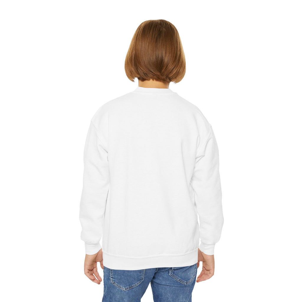Kids' Cute Pink Pumpkins & Ghost Crewneck Sweatshirt — Fall Halloween Cozy Pullover
