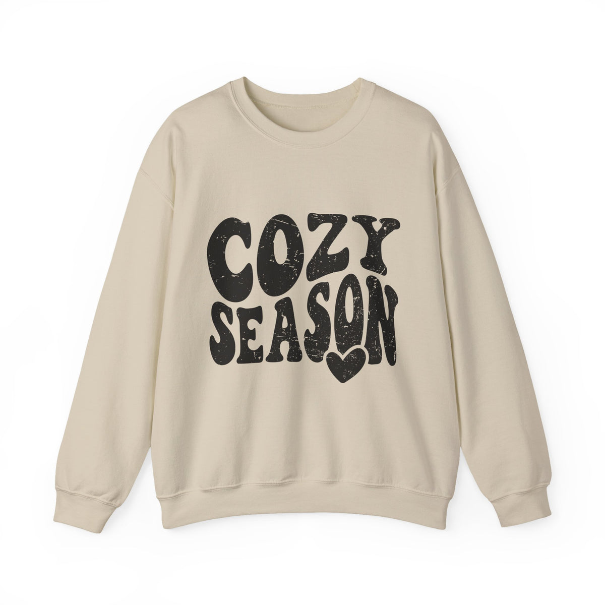 Cozy Season Crewneck Sweatshirt — "Cozy Season" Retro Graphic Pullover