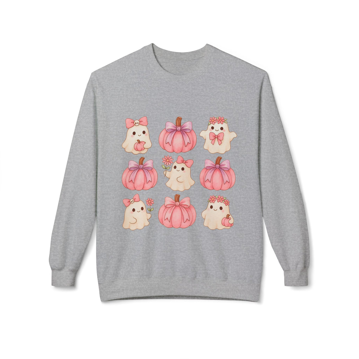 Cute Pink Pumpkin Ghost Sweatshirt
