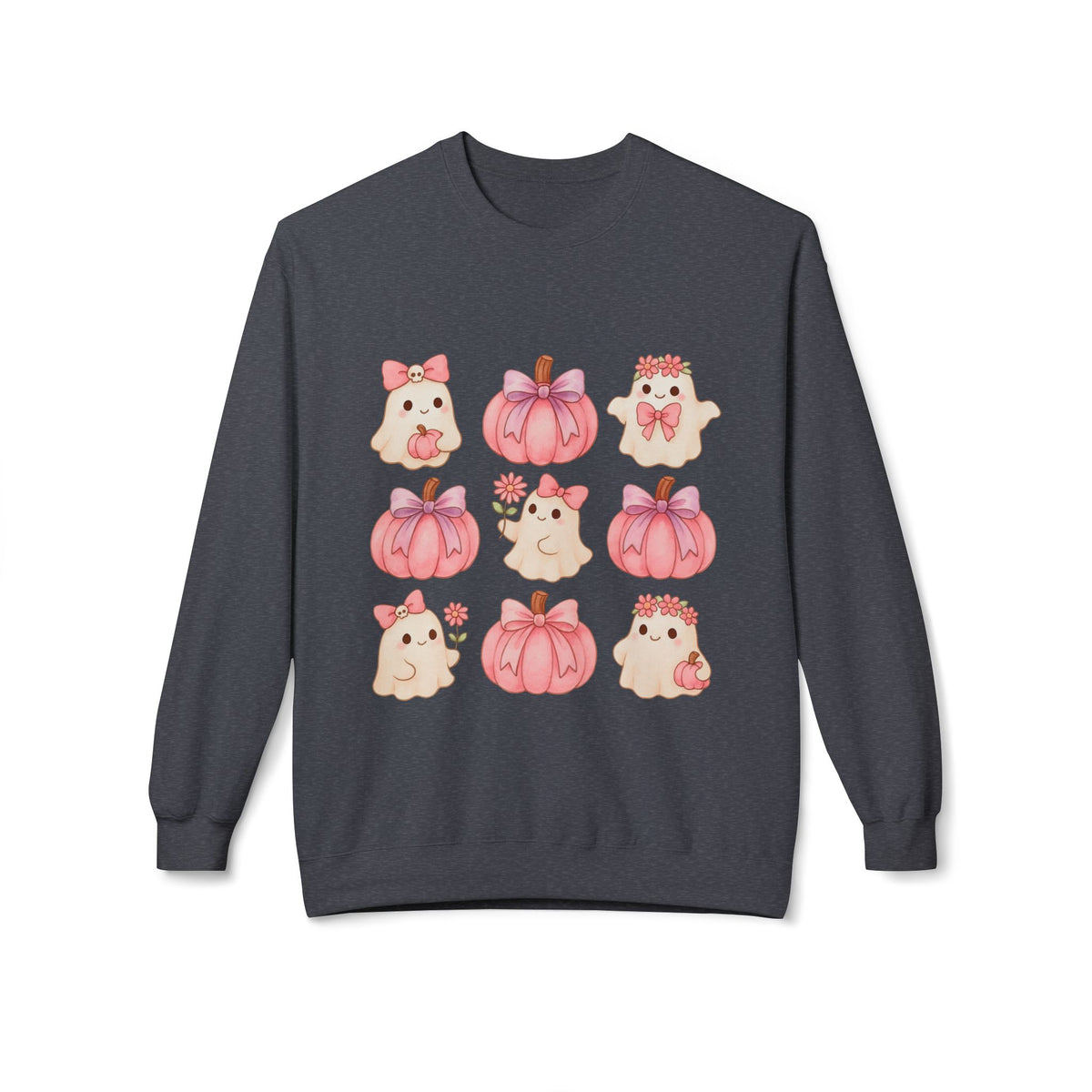 Cute Pink Pumpkin Ghost Sweatshirt