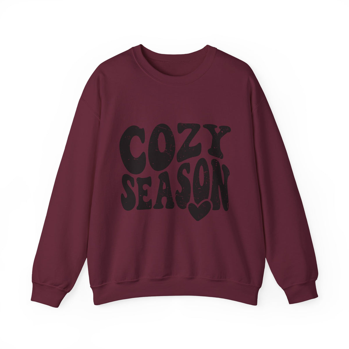 Cozy Season Crewneck Sweatshirt — "Cozy Season" Retro Graphic Pullover
