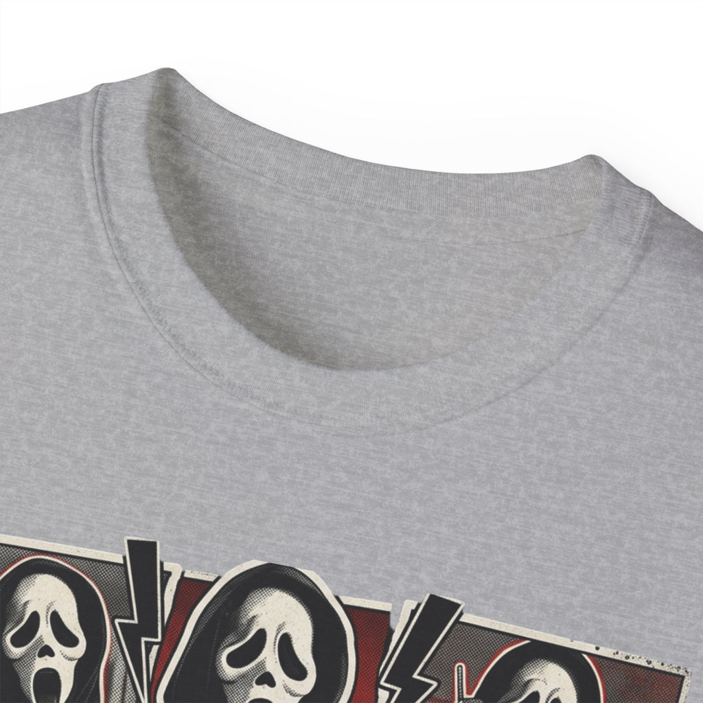 Scream Movie Graphic Tee — “no you hang up first” Horror Fan T-Shirt