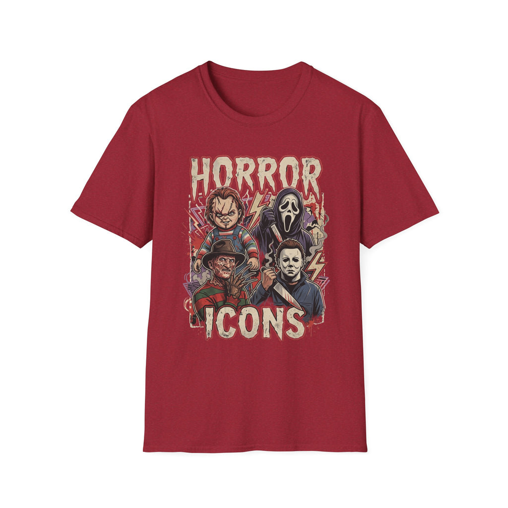 Horror Icons T‑Shirt — Retro Slasher Movie Mashup Tee