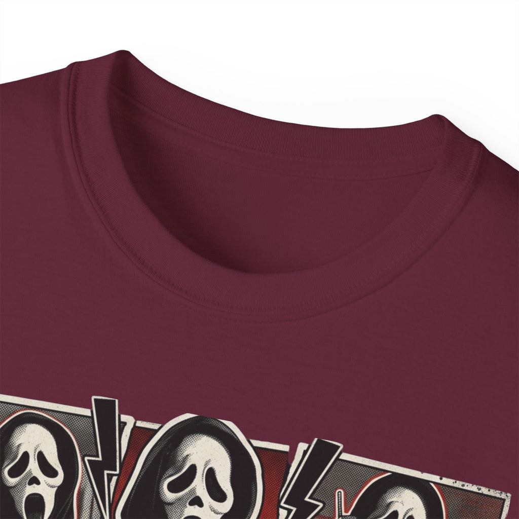 Scream Movie Graphic Tee — “no you hang up first” Horror Fan T-Shirt