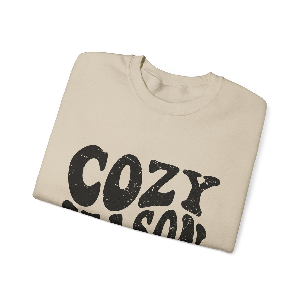 Cozy Season Crewneck Sweatshirt — "Cozy Season" Retro Graphic Pullover