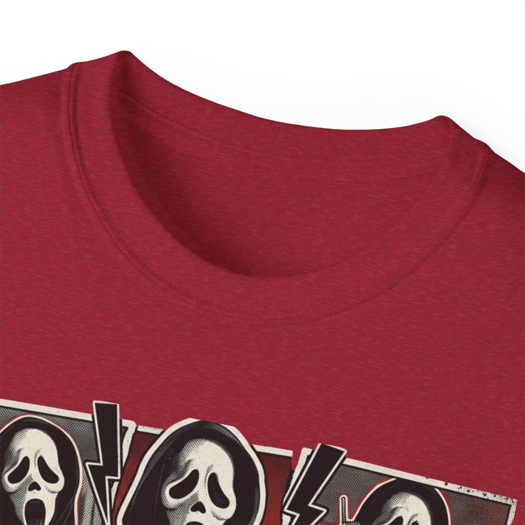Scream Movie Graphic Tee — “no you hang up first” Horror Fan T-Shirt