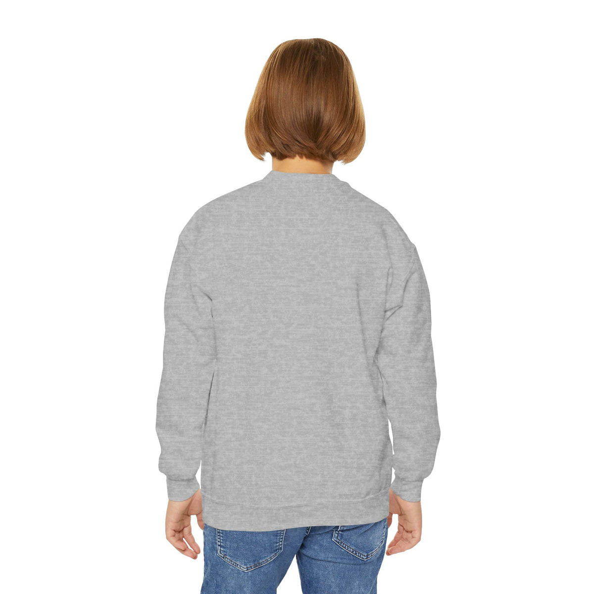 Kids' Cute Pink Pumpkins & Ghost Crewneck Sweatshirt — Fall Halloween Cozy Pullover