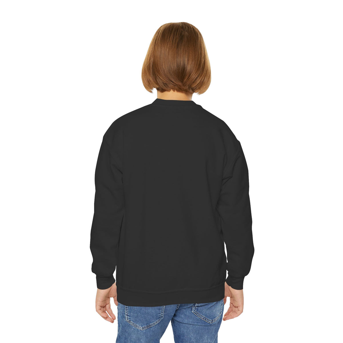 Kids' Cute Pink Pumpkins & Ghost Crewneck Sweatshirt — Fall Halloween Cozy Pullover