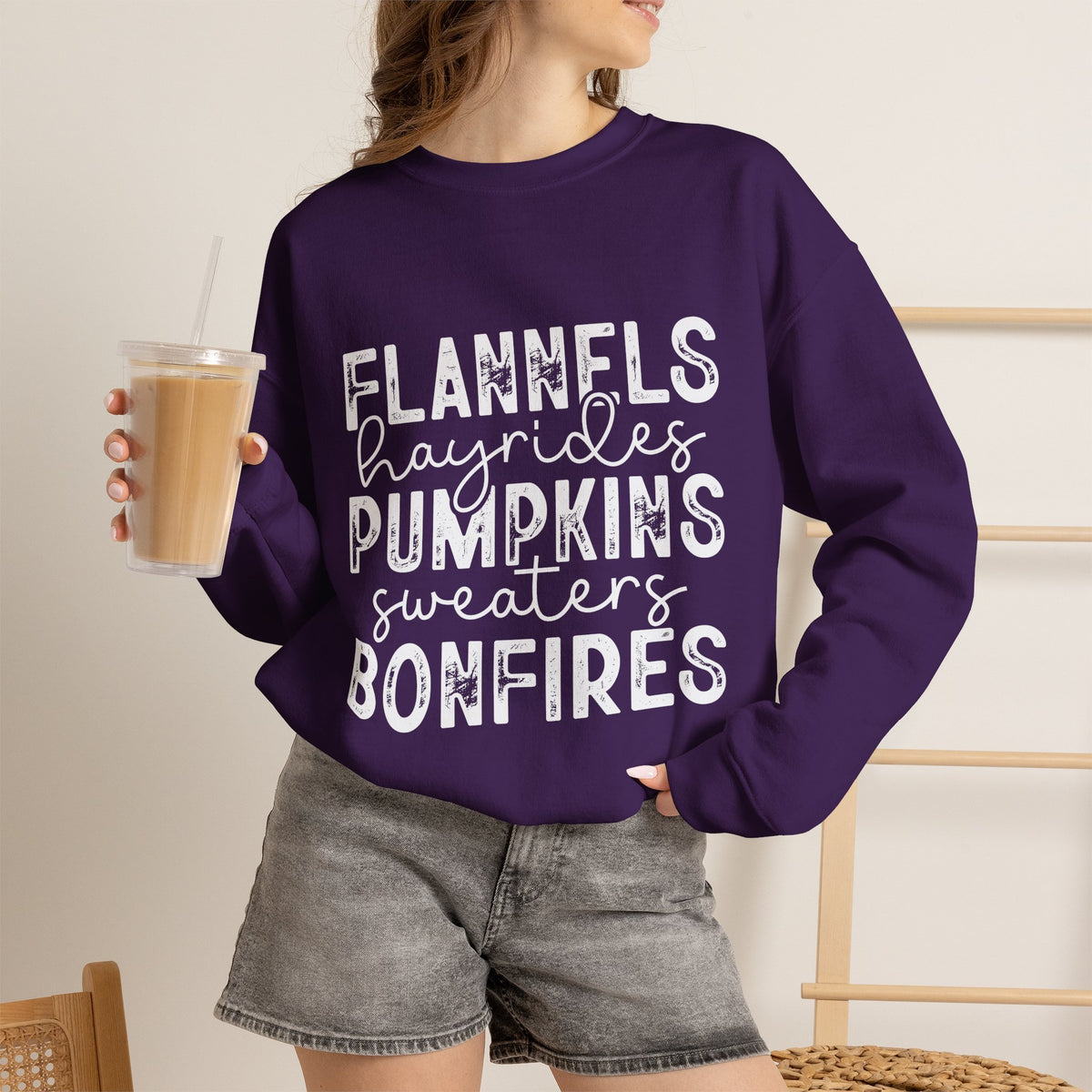 Fall vibes- Crewneck Sweatshirt