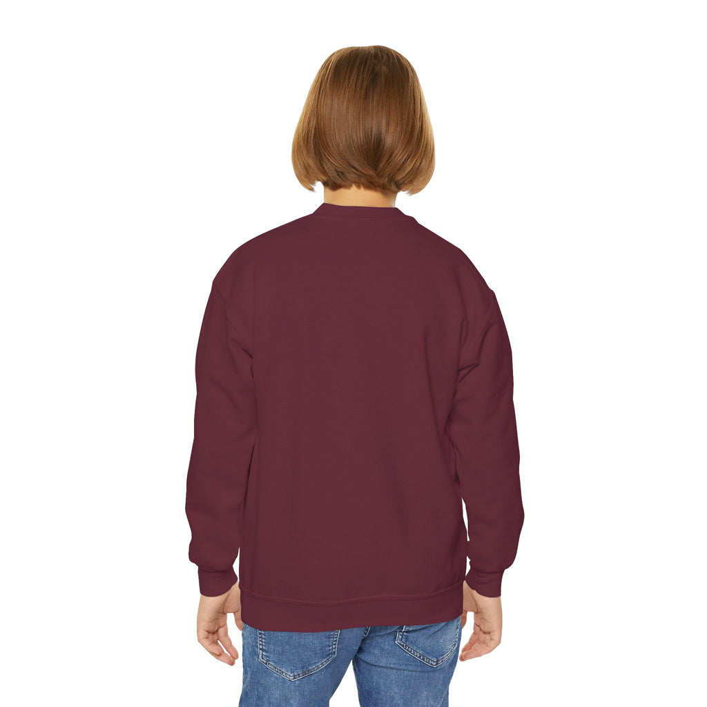 Kids' Cute Pink Pumpkins & Ghost Crewneck Sweatshirt — Fall Halloween Cozy Pullover