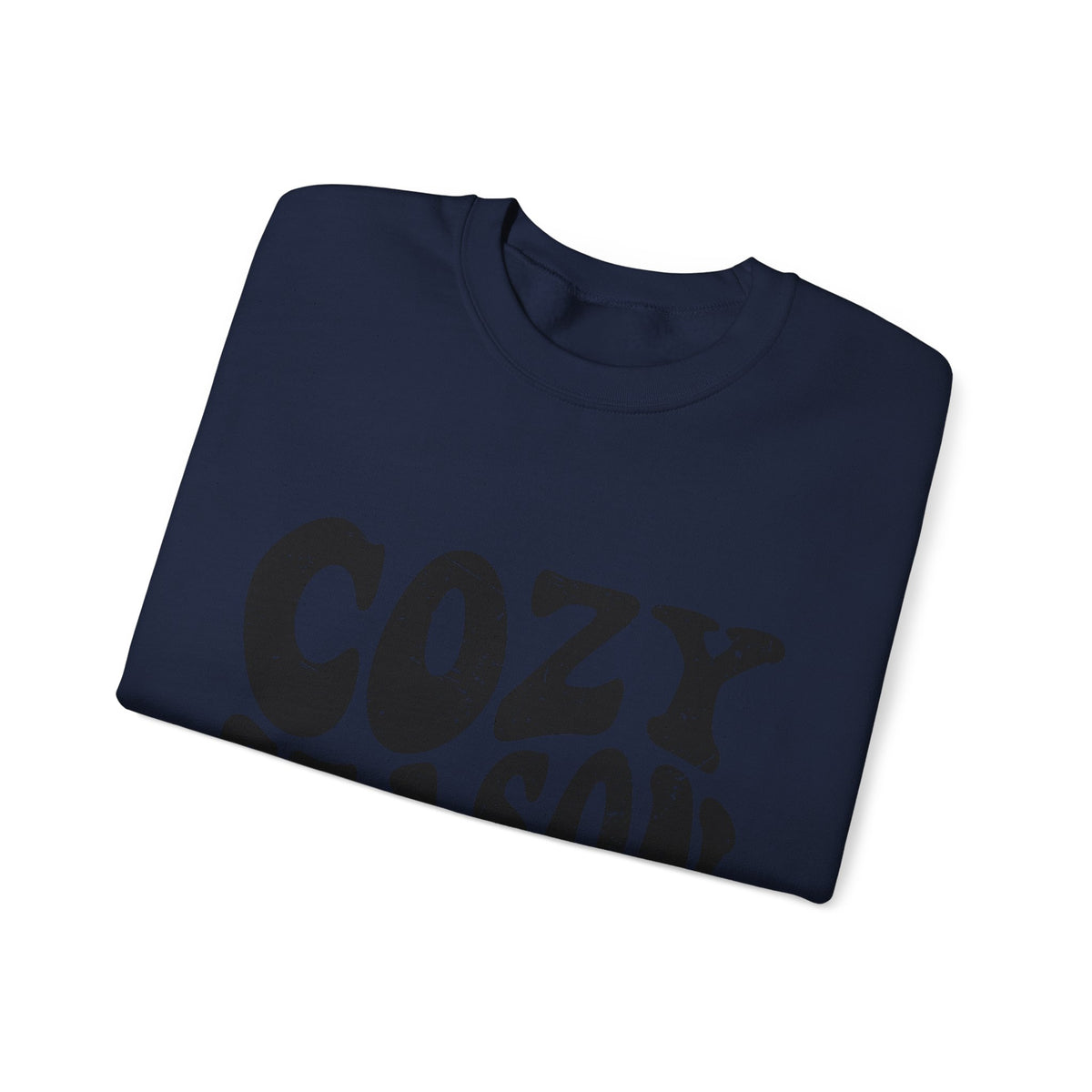 Cozy Season Crewneck Sweatshirt — "Cozy Season" Retro Graphic Pullover