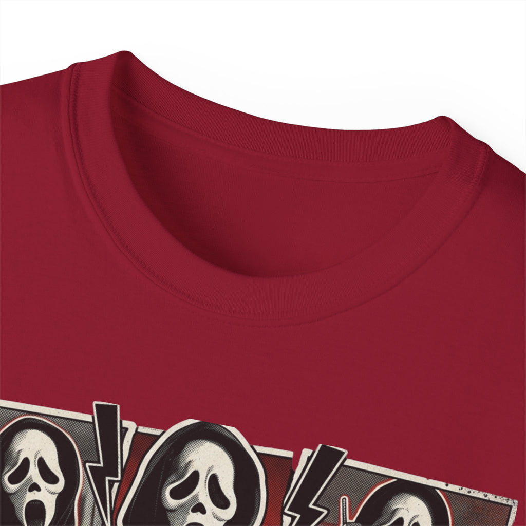 Scream Movie Graphic Tee — “no you hang up first” Horror Fan T-Shirt