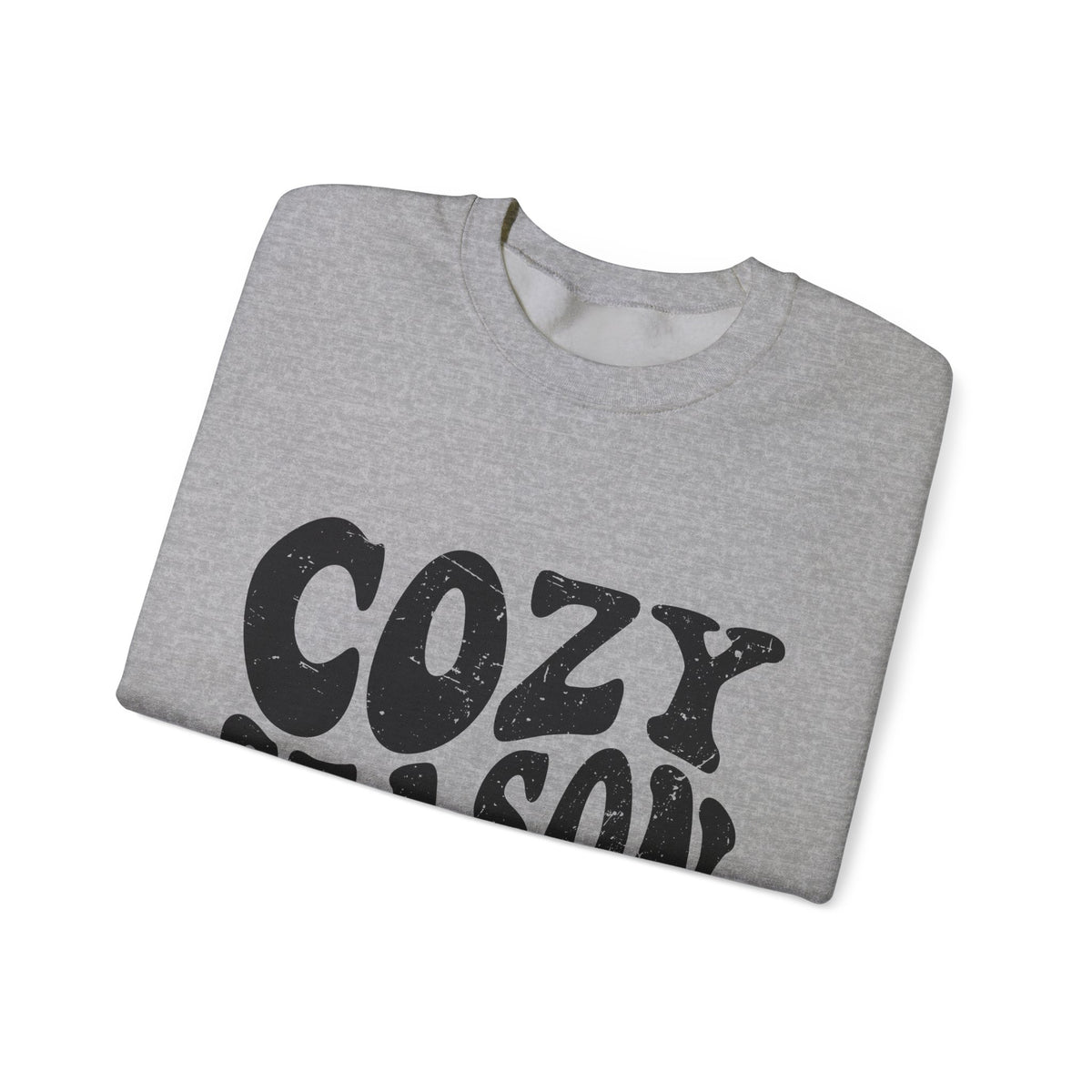 Cozy Season Crewneck Sweatshirt — "Cozy Season" Retro Graphic Pullover