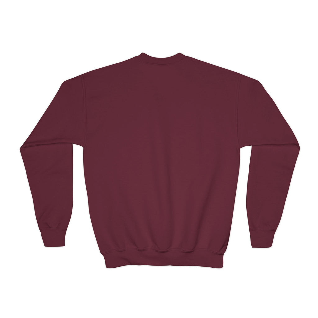 Kids' Cute Pink Pumpkins & Ghost Crewneck Sweatshirt — Fall Halloween Cozy Pullover