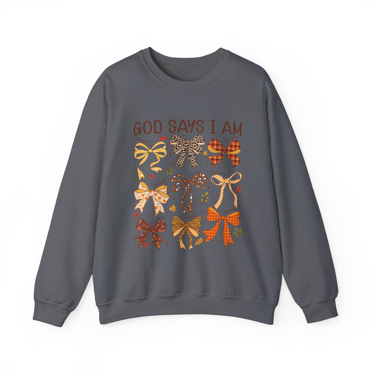 God Says I Am - Bow Pattern Sweatshirt