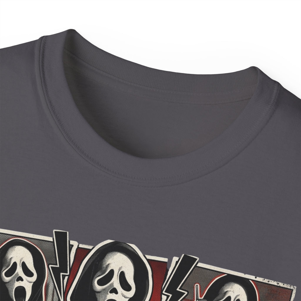 Scream Movie Graphic Tee — “no you hang up first” Horror Fan T-Shirt