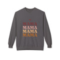Mama Repeat Crewneck Sweatshirt — Retro Gradient "MAMA" Mom Pullover, Fall Vibes Mama Crewneck