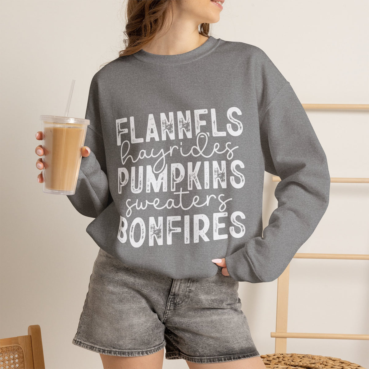 Fall vibes- Crewneck Sweatshirt