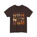 God Says I Am Bow Pattern T-Shirt — Faith-Inspired Fall Graphic Tee